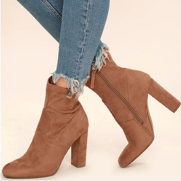 Steve Madden Shoes - Steve Madden Edit Vegan suede booties camel
